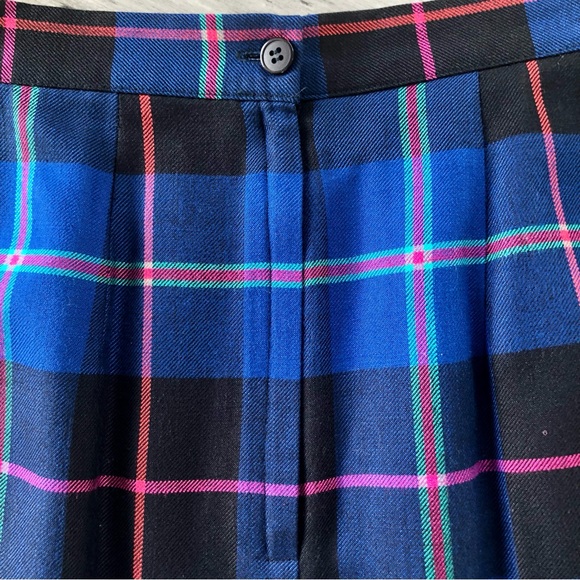 Vintage 1980s-90s That’s Me High Rise Plaid Fitted Mini Skirt Pencil Skirt - Picture 7 of 11